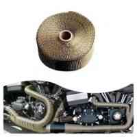 5M Titanium Exhaust Heat Resistant Wrap Car Manifold Downpipe Bandage Tape Roll