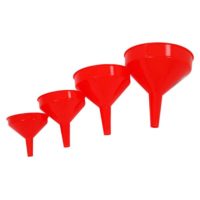 Plastic Funnels Set of 4