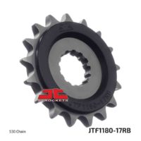 JT Front Sprocket JTF1180.17RB, 17 tooth pitch 530 Rubber Damper inner diameter 26/30 ( JTF1180.17RB )