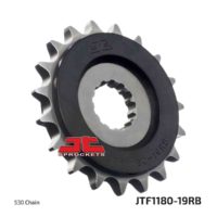 JT Front Sprocket JTF1180.19RB, 19 tooth pitch 530 Rubber Damper inner diameter 26/30 ( JTF1180.19RB )