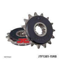 JT Front Sprocket JTF1381.15RB, 15 tooth pitch 520 Rubber Damper ( JTF1381.15RB )
