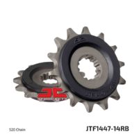 JT Front Sprocket JTF1447.14RB, 14 tooth pitch 520 Rubber Damper ( JTF1447.14RB )