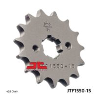 JT Front Sprocket steel JTF1550.15, 15 tooth ,pitch 428 ( JTF1550.15 )