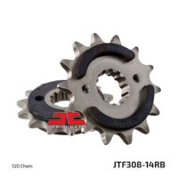 JT Front Sprocket  JTF308.14RB, 14 tooth , pitch 520 Rubber Damper ( JTF308.14RB )