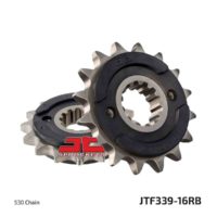 JT Front Sprocket  JTF339.16RB, 16 tooth , pitch 530 Rubber Damper ( JTF339.16RB )