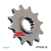 JT Front Sprocket JTF432.12 , 12 tooth ,pitch 520 narrow spline inner diameter 19.5/22 ( JTF432.12 )