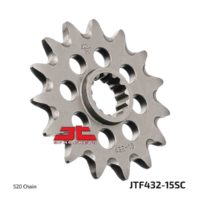JT Front Sprocket JTF432.15 SC, 15 tooth pitch 520 narrow spline inner diameter 19.5/22
