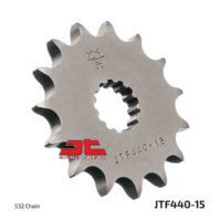 JT Front Sprocket JTF440.15, 15 tooth pitch 532 narrow spline inner diameter 21.6/25 ( JTF440.15 )