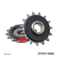 JT Front Sprocket JTF577.15RB, 15 tooth pitch 520 Rubber Damper ( JTF577.15RB )