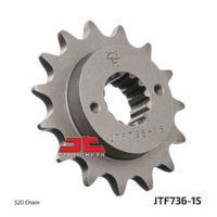 JT Front Sprocket JTF736.15, 15 tooth pitch 520 narrow spline inner diameter 22/25 ( JTF736.15 )