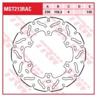 Brake Disc Fixed RAC TRW MST213RAC ( MST213RAC )