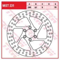 Brake Disc TRW Lucas Rigid MST231 ( MST231 )