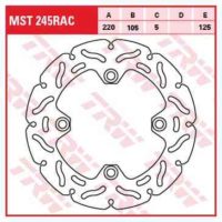 Brake Disc RAC TRW Rigid MST245RAC ( MST245RAC )