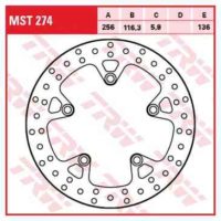 Brake Disc Fixed TRW MST274