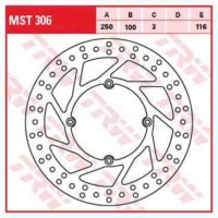 Brake Disc Rigid TRW MST306
