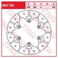 Brake Disc Rigid TRW MST333