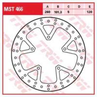 Brake Disc Rigid TRW MST466 ( MST466 )