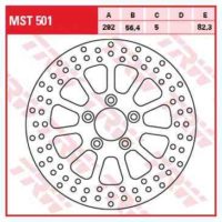 Brake Disc TRW Lucas Rear Rigid MST501 ( MST501 )