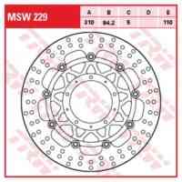 Brake Disc Floating TRW MSW229 ( MSW229 )