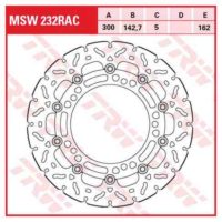 Brake Disc Floating RAC TRW MSW232RAC ( MSW232RAC )