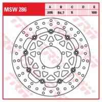Brake Disc Rigid TRW MSW286 ( MSW286 )