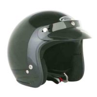 Spada Helmet Open Face Plain Black