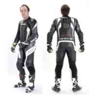 Spada Leather Suit 1 piece Predator Blk/White/Sil