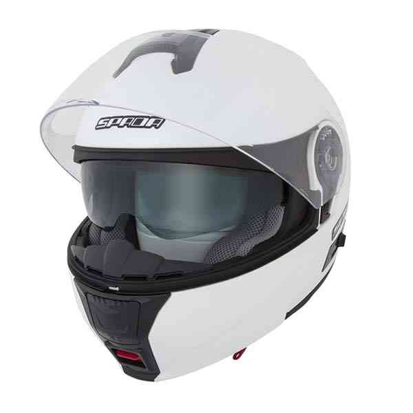 Flip Up motorcycle helmet, Spada Helmet Cyclone Pearl White