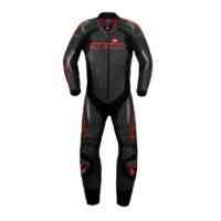 Spidi Supersport Wind Pro Leather Suit-Black/Red