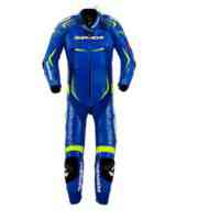 Spidi Track Wind Replica Evo CE Leather Suit-Blu/Yell