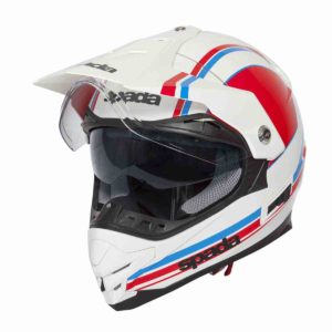 Full Face Helmet Spada Helmet Intrepid Delta White/Red/Blue