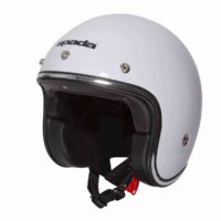 Spada Helmet Open Face Classic Plain Gloss White