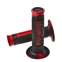 DOMINO GRIPS BLACK/RED D22MM L120MM CLOSED  A26041C4240A7-0 ( A26041C4240A7-0 )