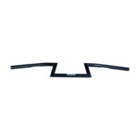 HANDLEBAR STEEL BLACK WITH CABLE NOTCH 1INCH FEHLING MSP ZBAR  6158